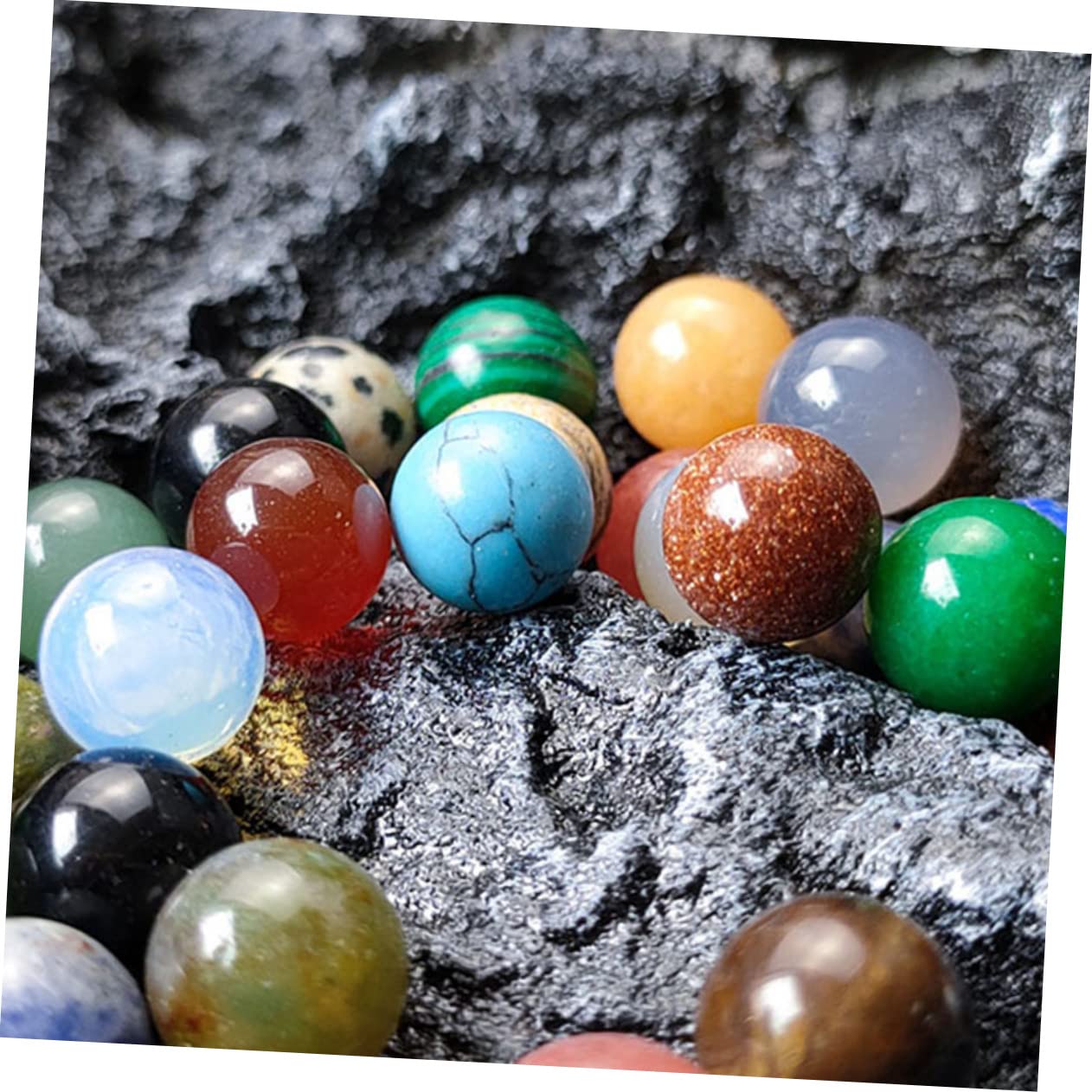 EXCEART 250piezas Abalorios De Pulidos Para Manualidades Perlas Sueltas Para Joyería Decoración De Pulseras y De Accesorios De Bricolaje