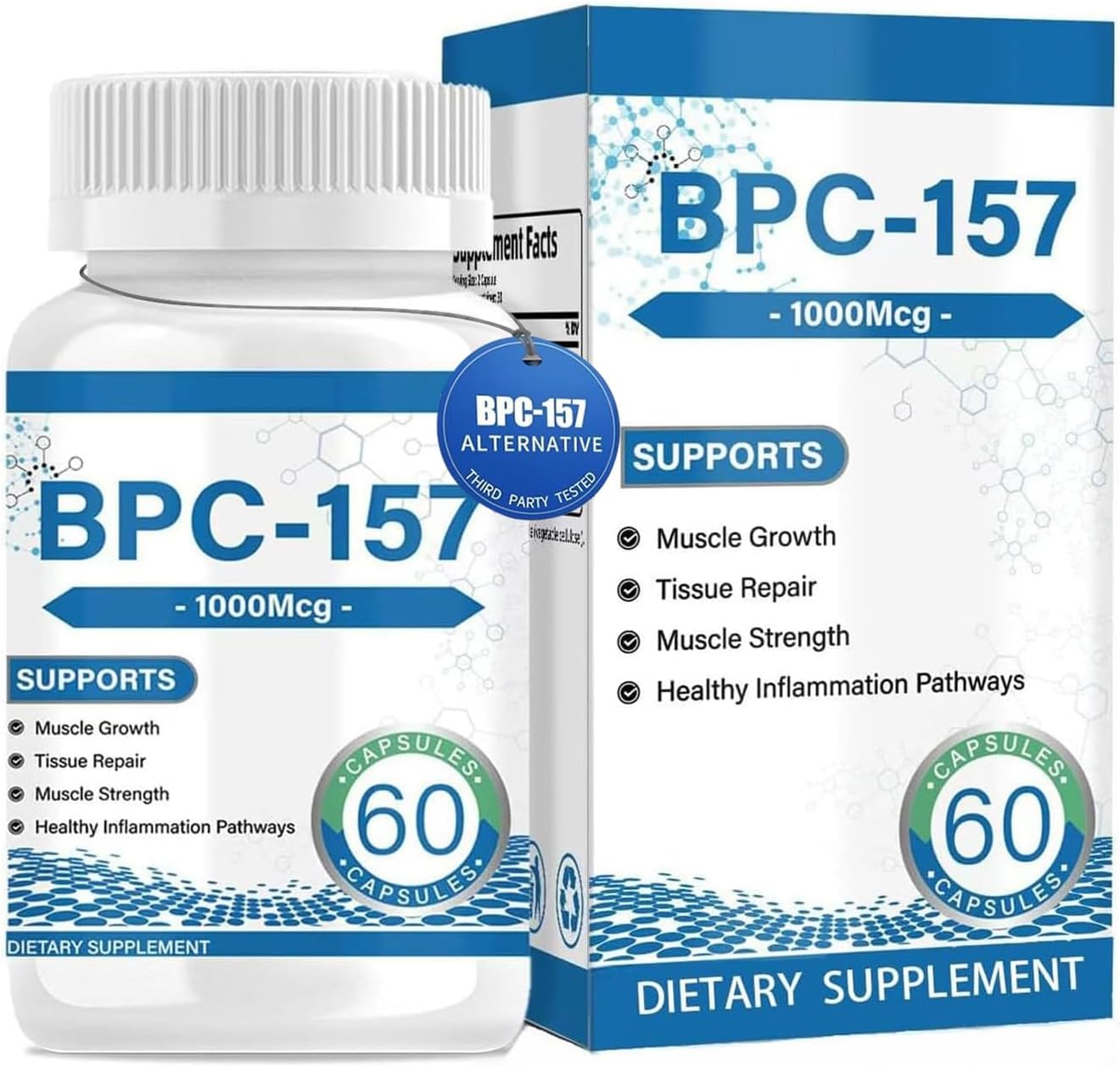 New B-pc 157 Supplement,New Protective Compound,B-pc 157 Peptide Capsule,Non-GMO, Dairy Free, Gluten Free,60Capsules (Pack of 1)