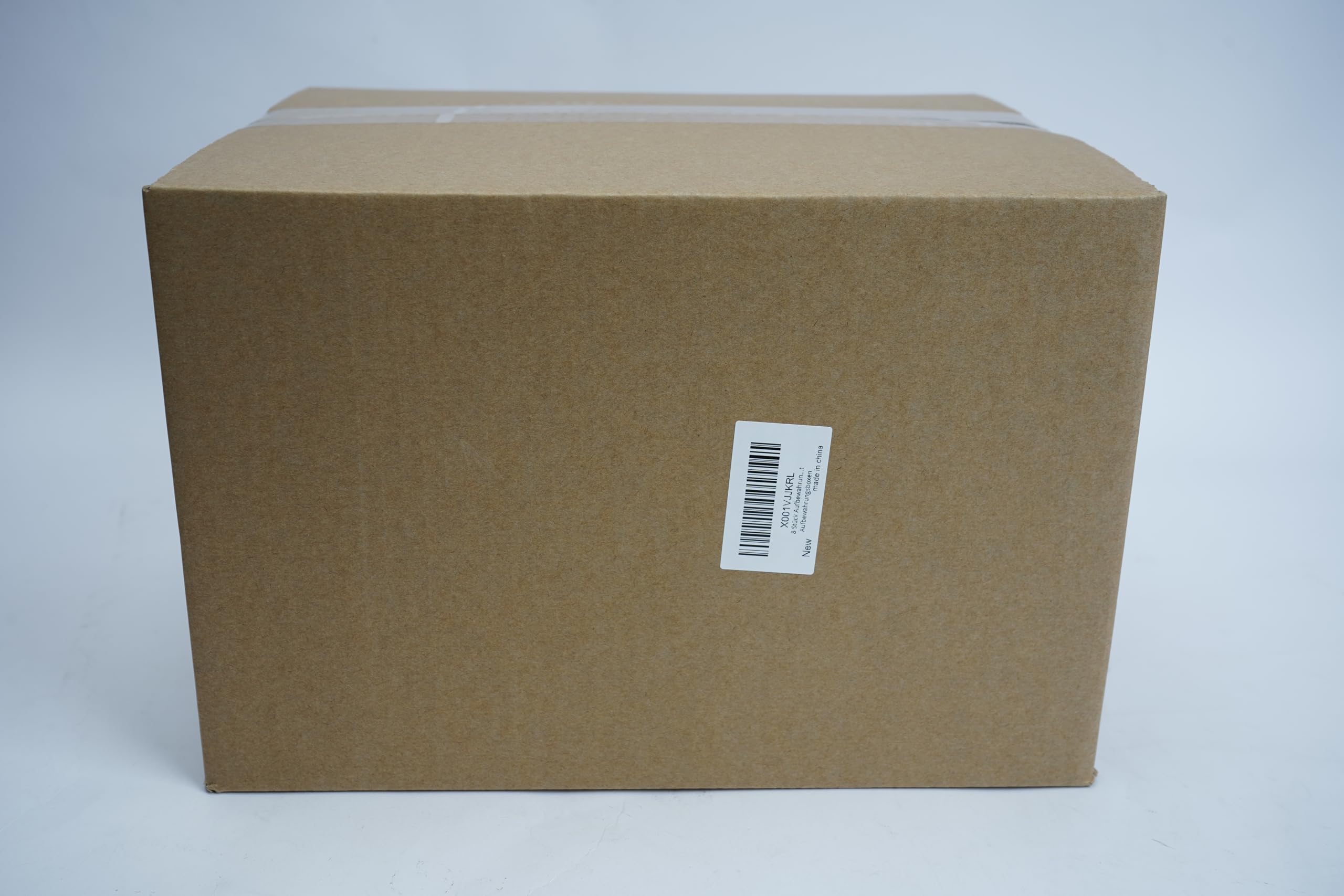 Lot de 8 boîtes de rangement avec 4 couvercles, panier de rangement en plastique avec poignées, boîtes de rangement multifonctionnelles pour cuisine, bureau, placard, salle de bain, jouets