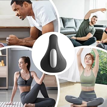 Core Pelvic Exerciser – Electric Thigh Toner, 4 Mode Muscle Trainer | 15x22cm PC Electronic Device for Women Men Postpartum Recovery Intimacy Enhancement Childbirth Preparation Physical Streng