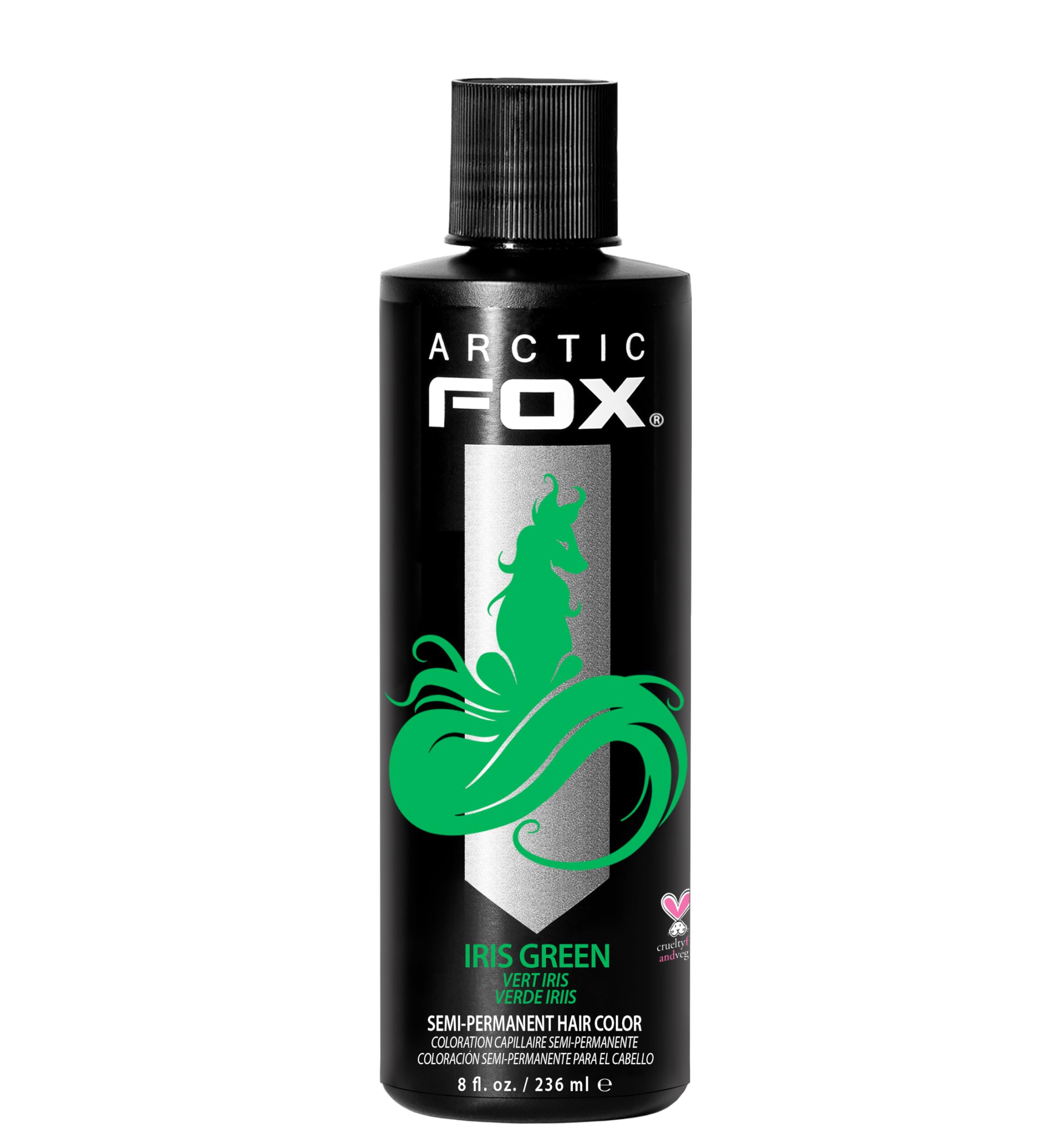 Arctic Fox 100% Vegan Iris Green 236 ml semipa-manento・heakara-