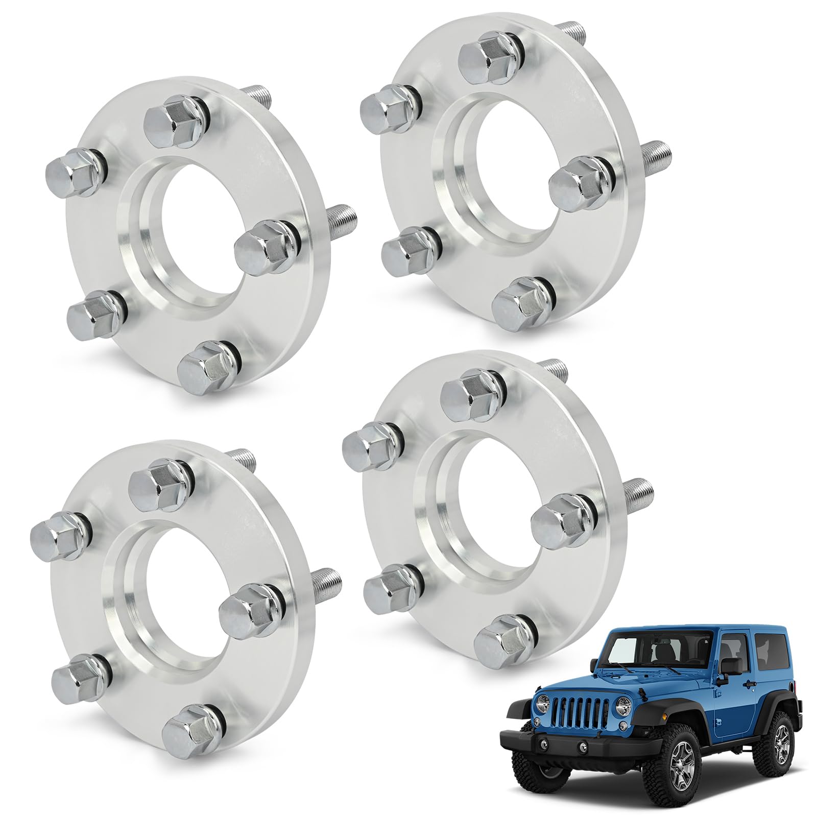 Lot de 4 élargisseurs de voie 5 x 112 mm, 10 mm et 20 mm pour i3 2013-2023 i8 2014-2020, 20 goujons et alésage de moyeu M14 x 1,5 66,5 mm