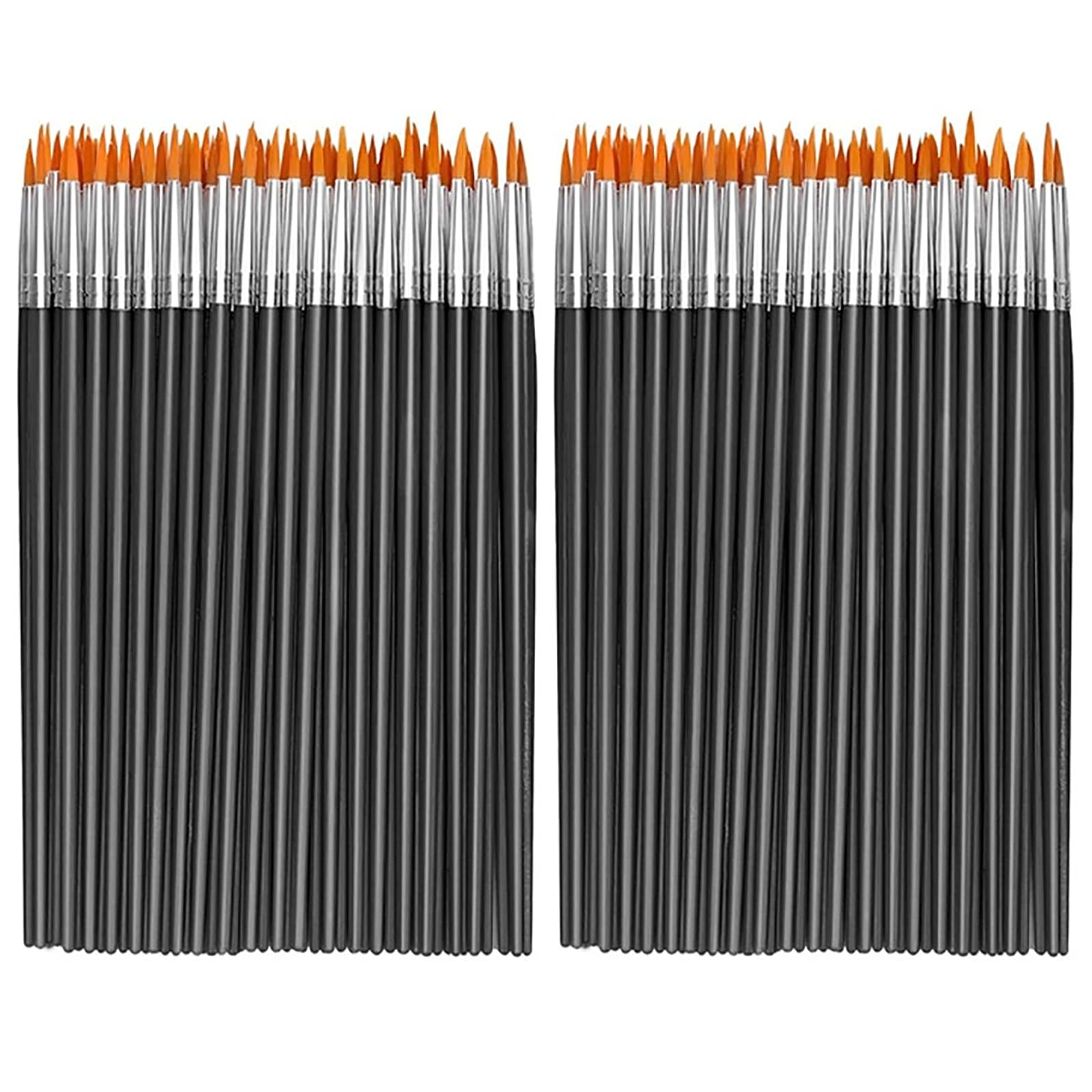 YFFSFDC 極細 面相筆 勾線筆 100本セット 塗装 ペイントブラシ プラモデル DIY モデリング 水彩筆 (勾線筆)