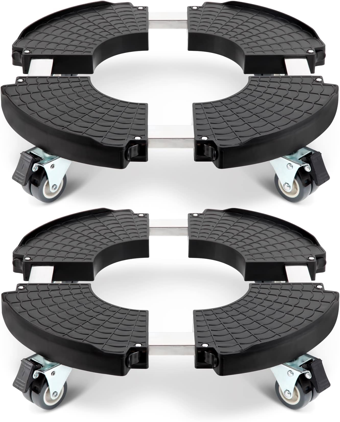 DTU24 Pflanzenroller Rund 39cm - Blumentopf Untersetzer Mit Rollen Für 50kg