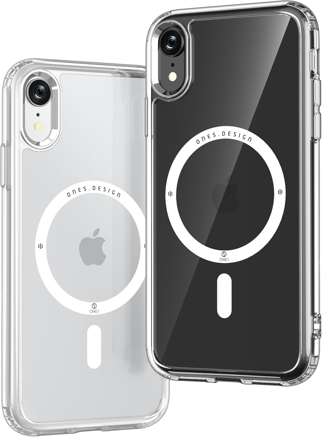 ONES for iPhone XR Case, Hybrid Magnetic Phone Case, Compatible with MagSafe, Military Grade Protection, Shockproof Airbag, Anti-Yellow Silicone Cover, Scratch-Resistant, Thin, Clear