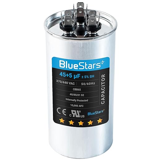 BlueStars MFD 45 + 5 uf 440Vac 50/60Hz Capacitor