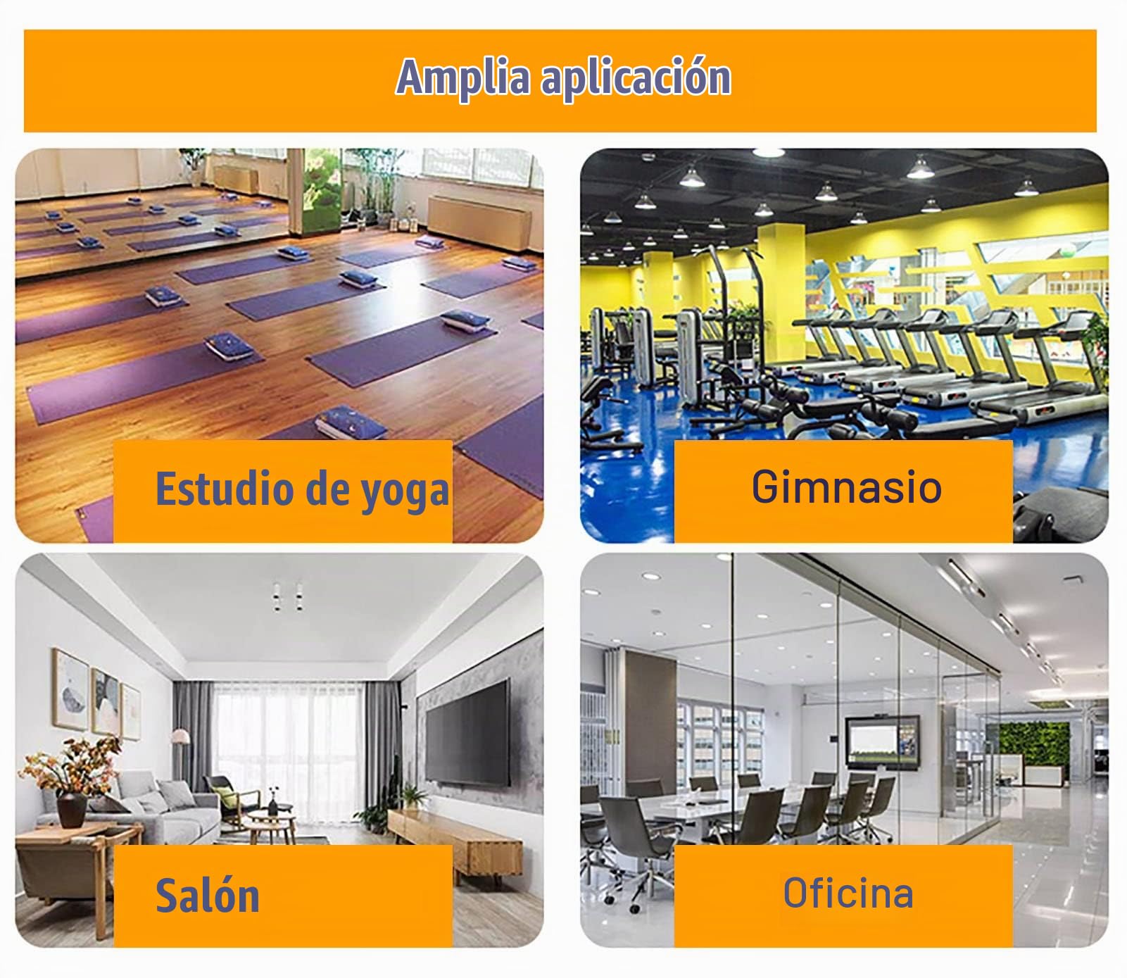 Yoga Accesorios Soporte para Esterilla de Yoga de Pared, Estante Metálico Colgante para Esterilla de Yoga, Yoga Mat Strap Foam Roller Resistance Band Storage Racks, Aparatos de Gimnasia en Casa