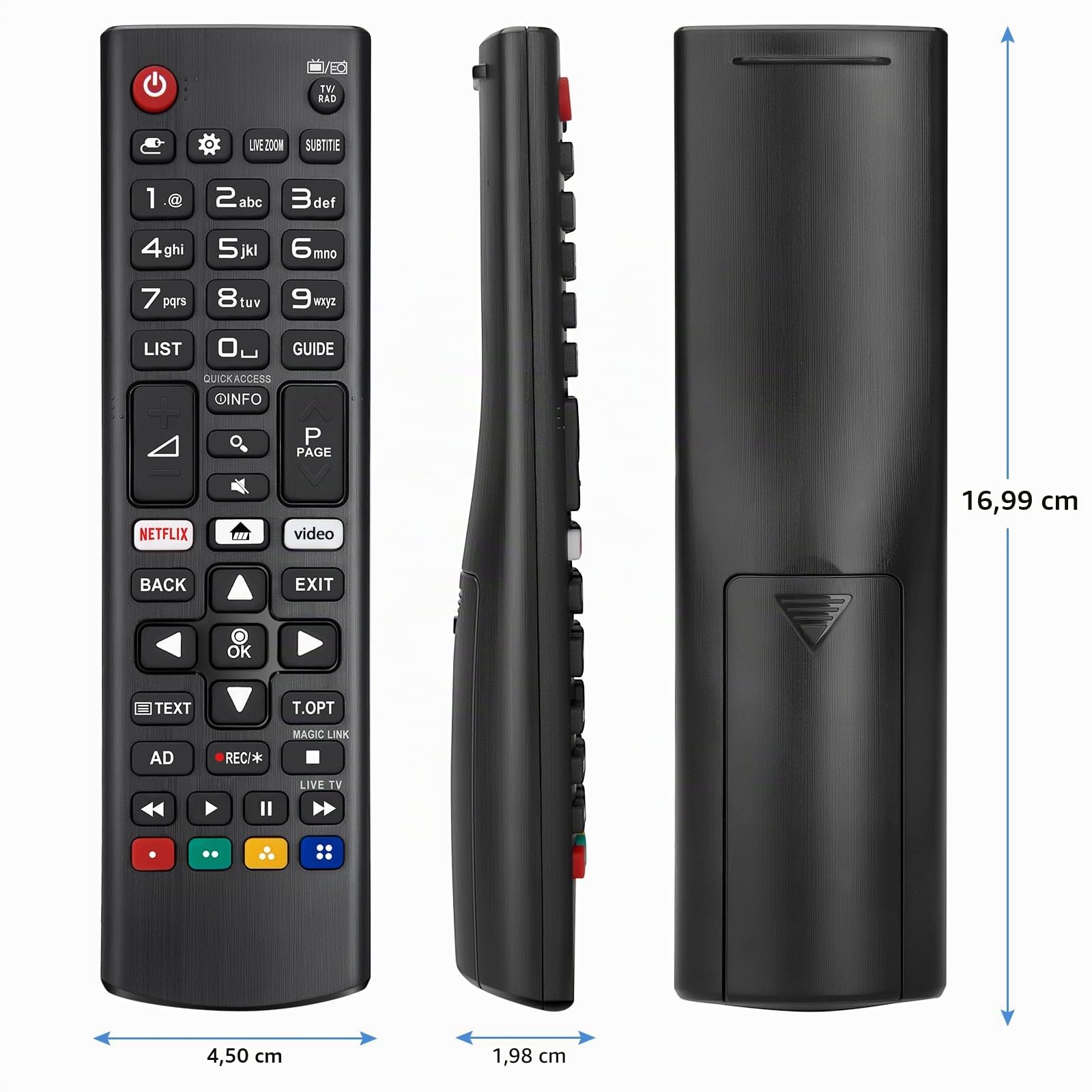 Telecomando per LG-Smart-TV,Universale per Tutti LG Originale TV LED LCD HDTV 3D 4K,Remote con Batterie
