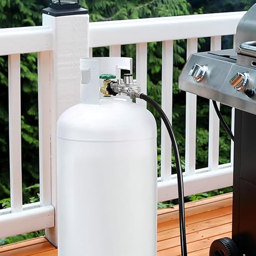 Miniatura 7 de GASPRO Manguera reguladora de propano de dos etapas de 10 pies con P.O.L. y 38 pulgadas hembra para RV, parrilla, estufa de gas, rango