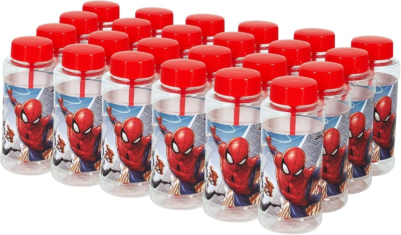 Juguete de fiesta de burbujas de Spider-Man de 4 onzas con varita (paquete de 24)