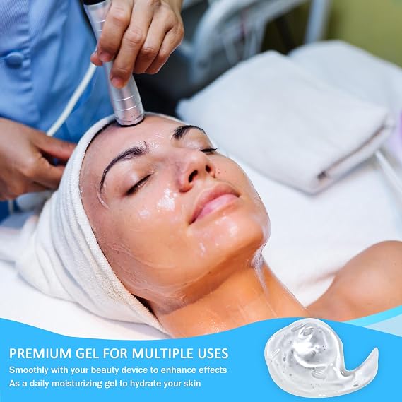 24PCS Conductive Gel for Microcurrent Device, Bifida Ferment Lysate, Sodium Hyaluronate, Alpha-Arbutin, Radio Frequency Cooling Gel for Face & Body, Instantly Soothes Skin, Long-lasting Hydration