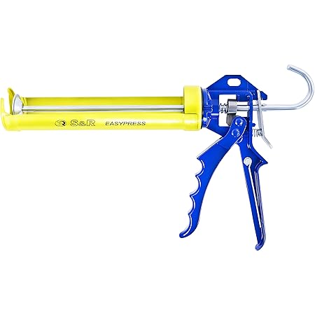 Navaris Kartuschenpresse Aus Aluminium - Für 310 Ml Silikon & Acryl | Mit Düse & Durchstopfer