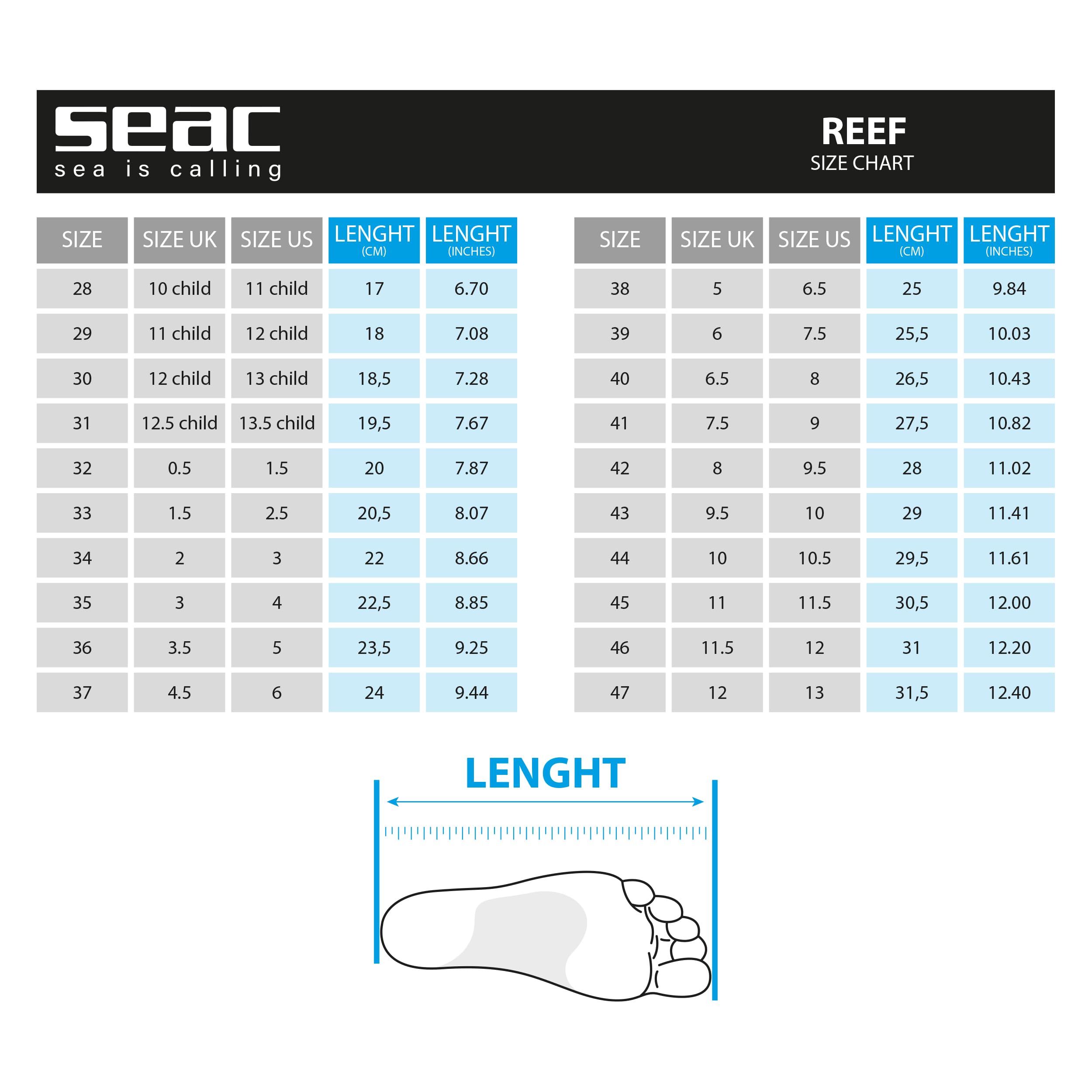 SEAC Reef, Zapatillas Antideslizantes para Adultos y niños, Secado rápido, Zapatos para el mar, la Playa y la Piscina