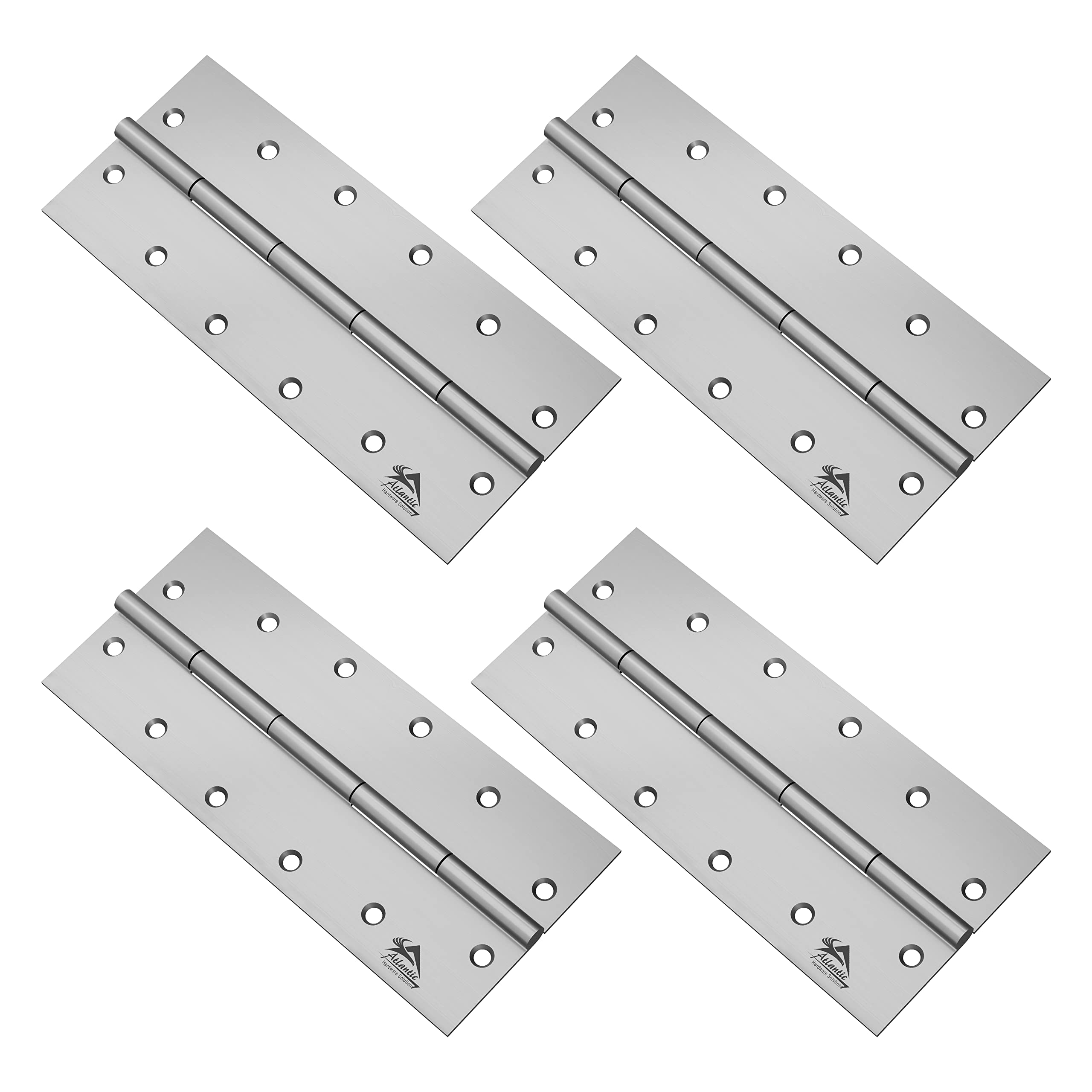 Atlantic Heavy Door Hinges 8 Inch x 10 Gauge/3 MM Thickness, Stainless Steel, Matt Finish, Pack of 4 Pcs (B09JC56PYM) Amazon Price History, Amazon Price Tracker