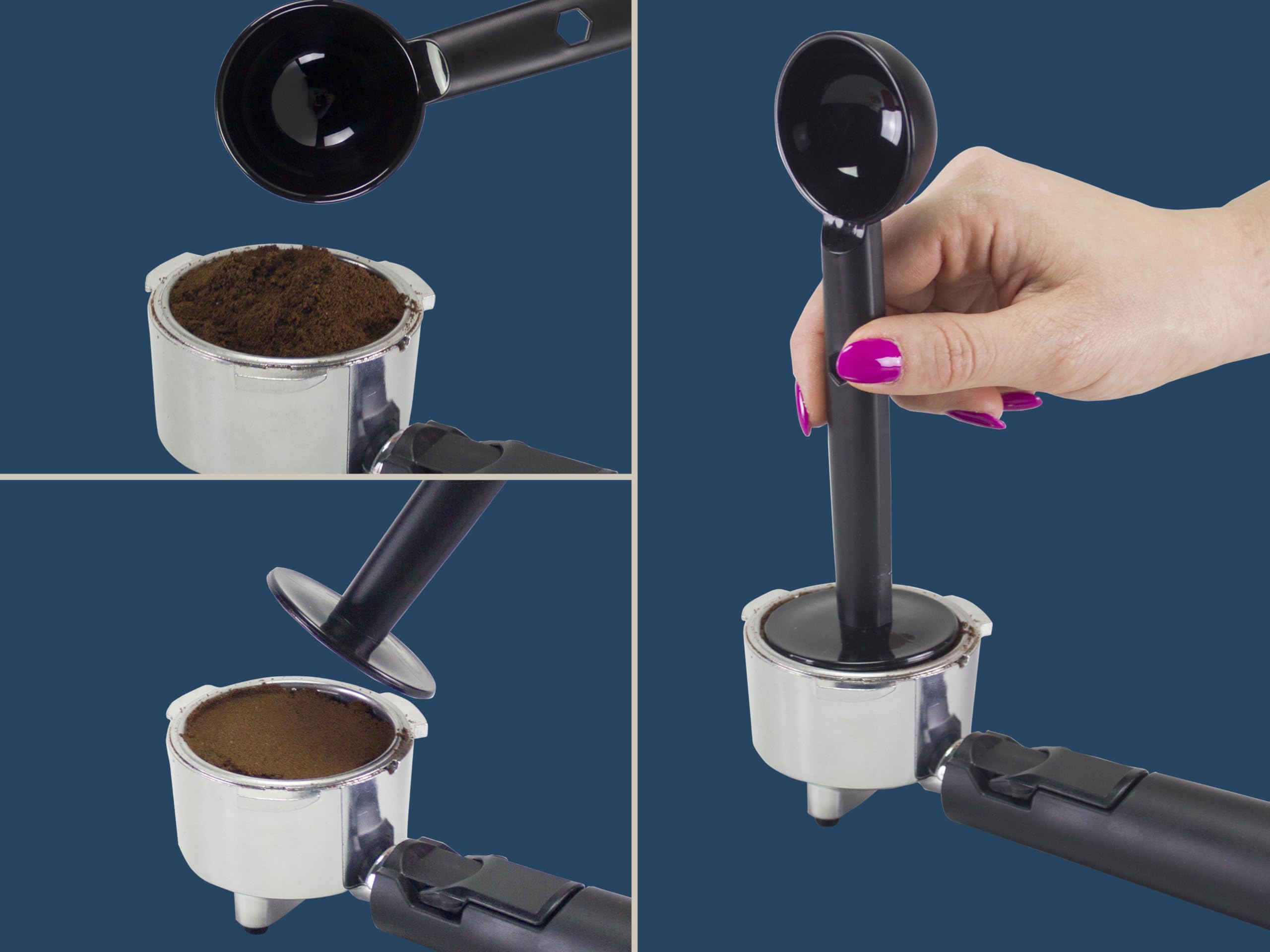 BEPER P101CAF100 Duetta Espresso-Kaffeemaschine, 1100W, 15 bar, Schwarz