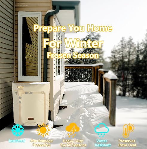 Miniatura 34 de JIUBRA - Funda aislante para prevención de reflujo de 17 pulgadas de ancho x 21 pulgadas de alto, cubierta de valor reductor de presión