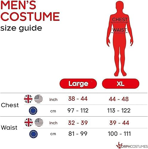 Vista 5 de Morph Deluxe Santa Costume, Santa Claus Costume for Men, Christmas Suit for Men, Christmas Costumes Adults