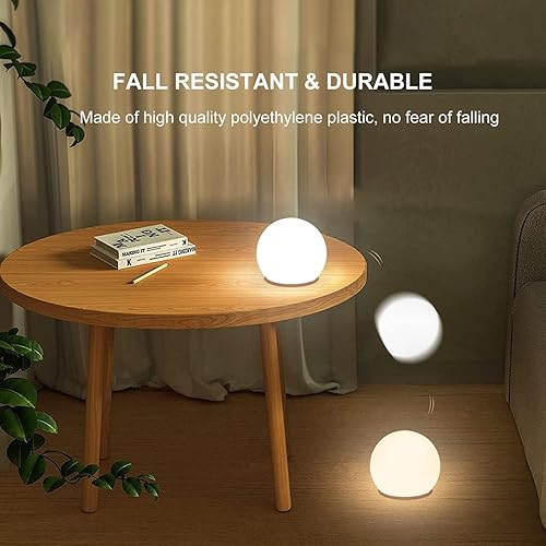 Miniatura 9 de Luz LED de bola brillante de 8 pulgadas para niños y adultos 16 RGB que cambia de color con luz nocturna con control remoto lámpara de noche de