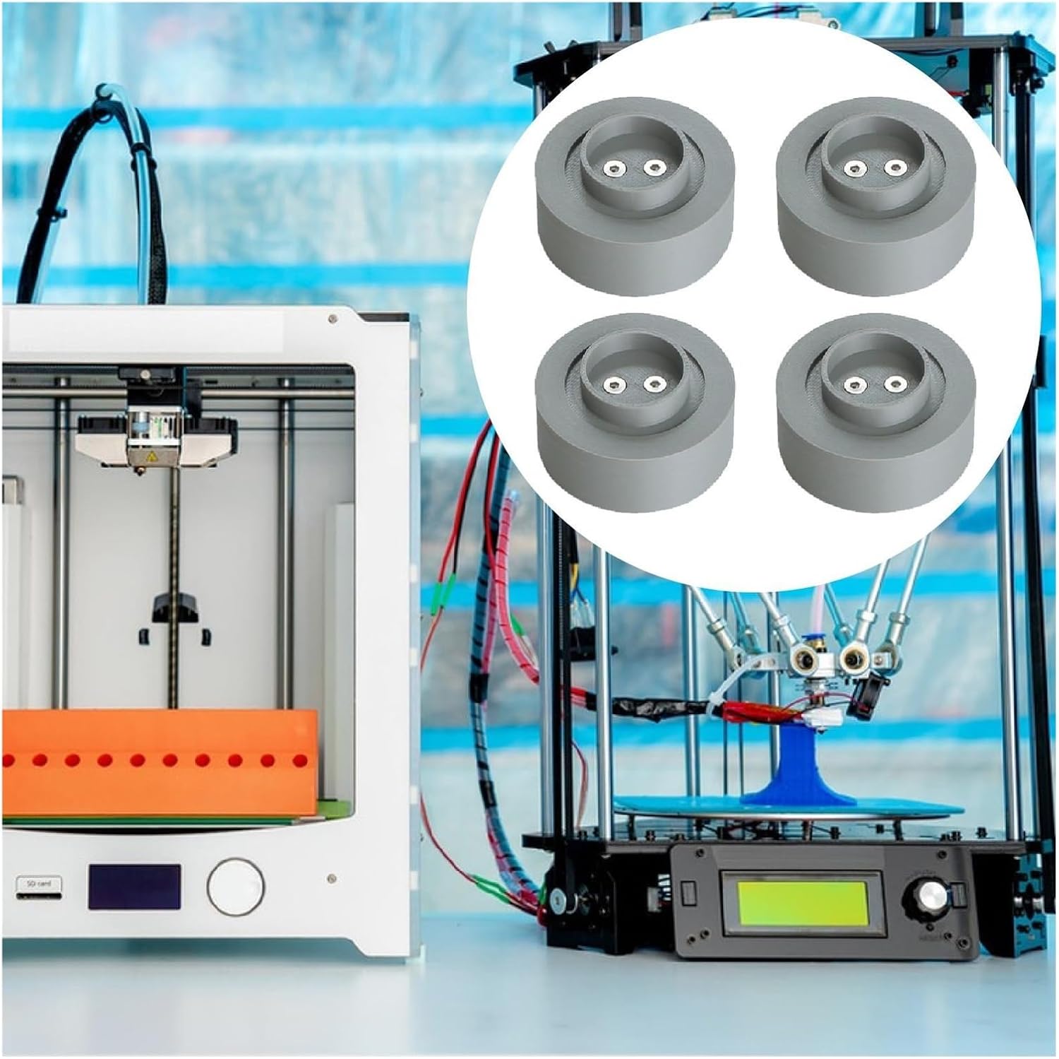 振動フットパッド 4個 3Dプリンターパーツ 取り付け簡単 修理 滑り止め 衝撃吸収