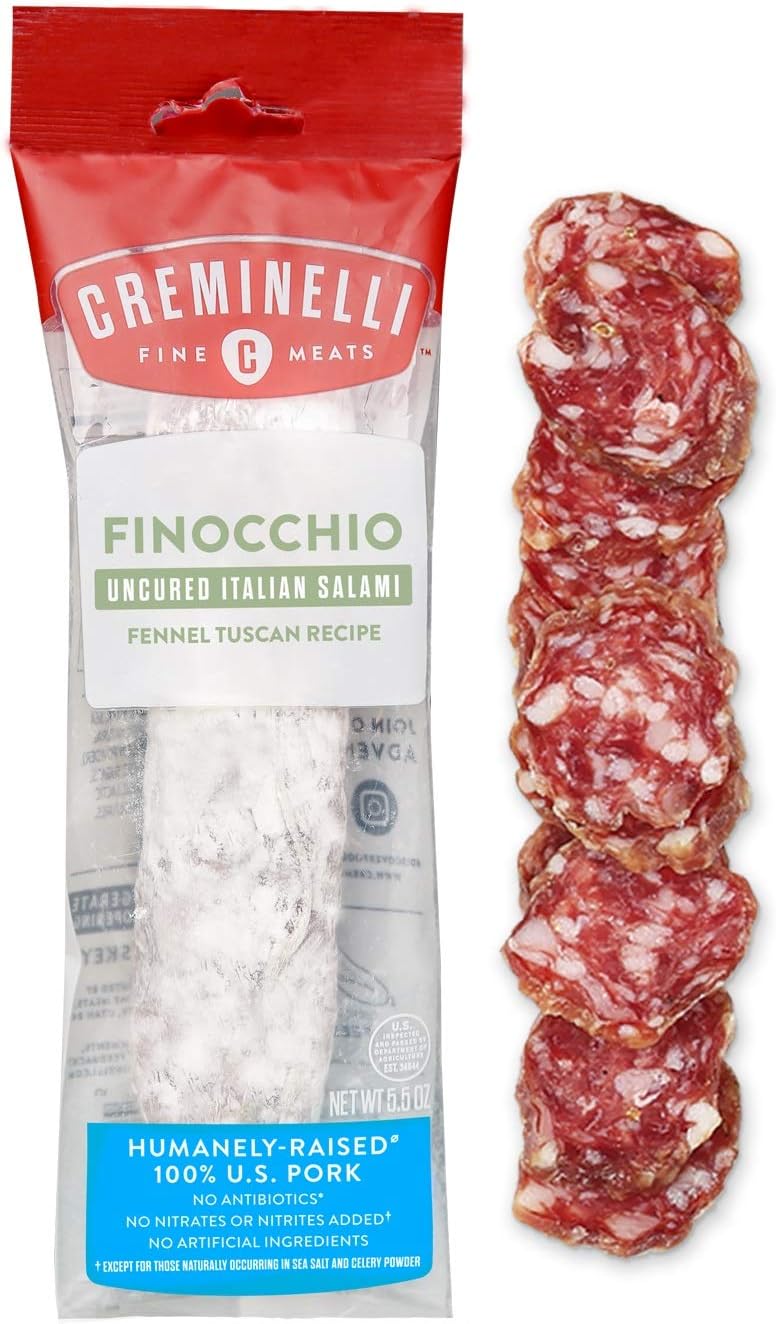 Creminelli Italian Salami, Finocchio, 5.5 Ounce