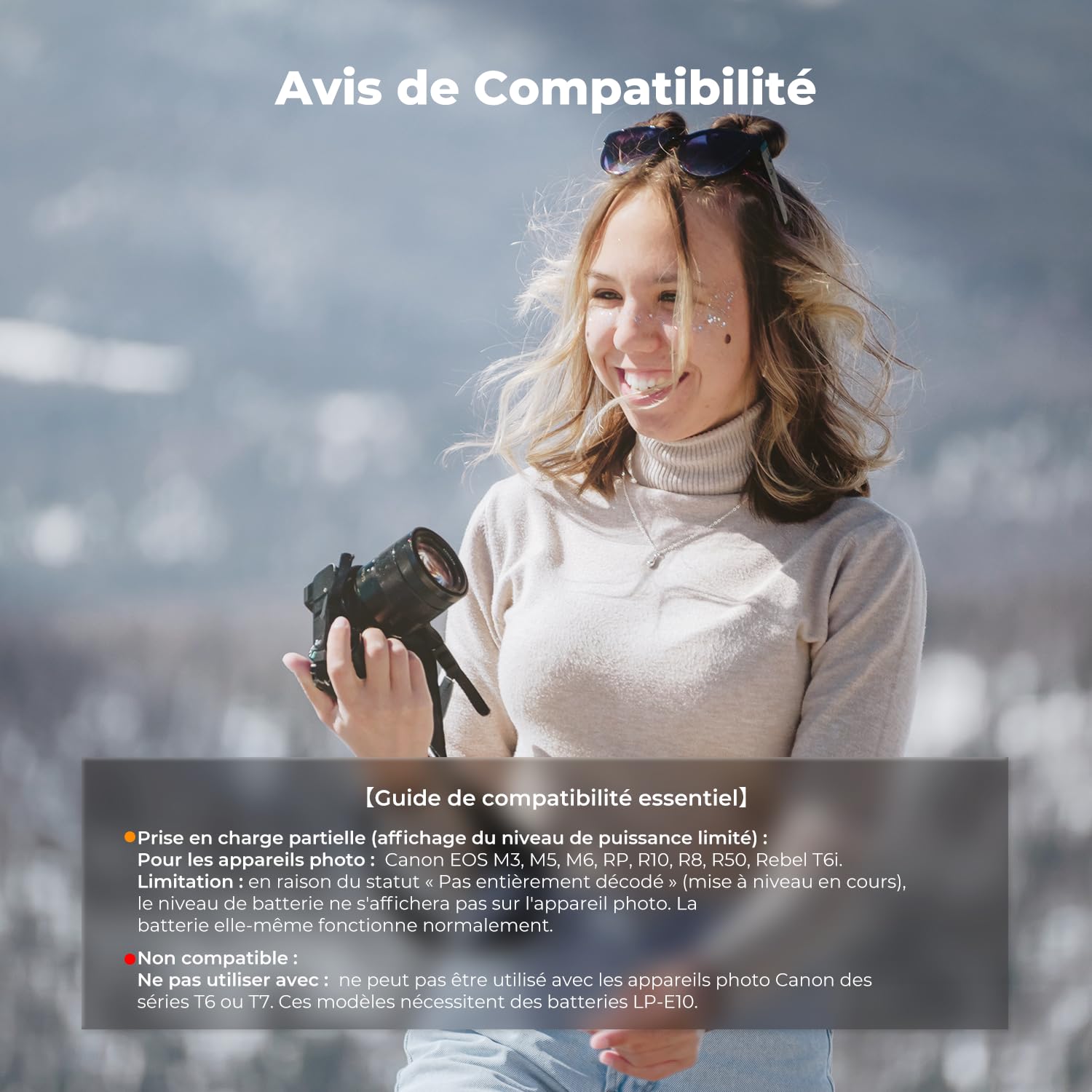 K&F CONCEPT LP-E17 Batterie et Amélioré LCD Chargeur à Trois Slot Compatible avec Canon EOS R100 R50 RP R10 R8, Powershot V1, Rebel T8i T7i T6i T6s SL2 SL3 EOS M3 M5 M6 200D 77D 750D 760D 800D 8000D
