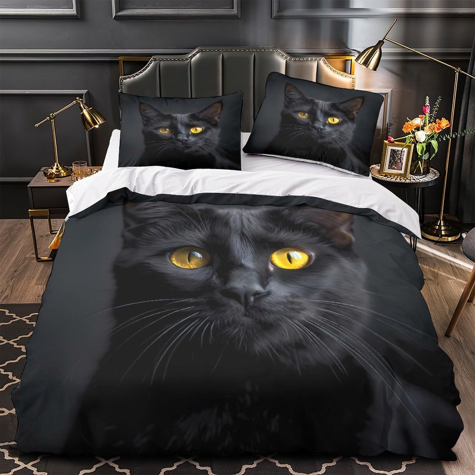 Housse de couette hypoallergénique anti-acarien 200x200cm pour adulte