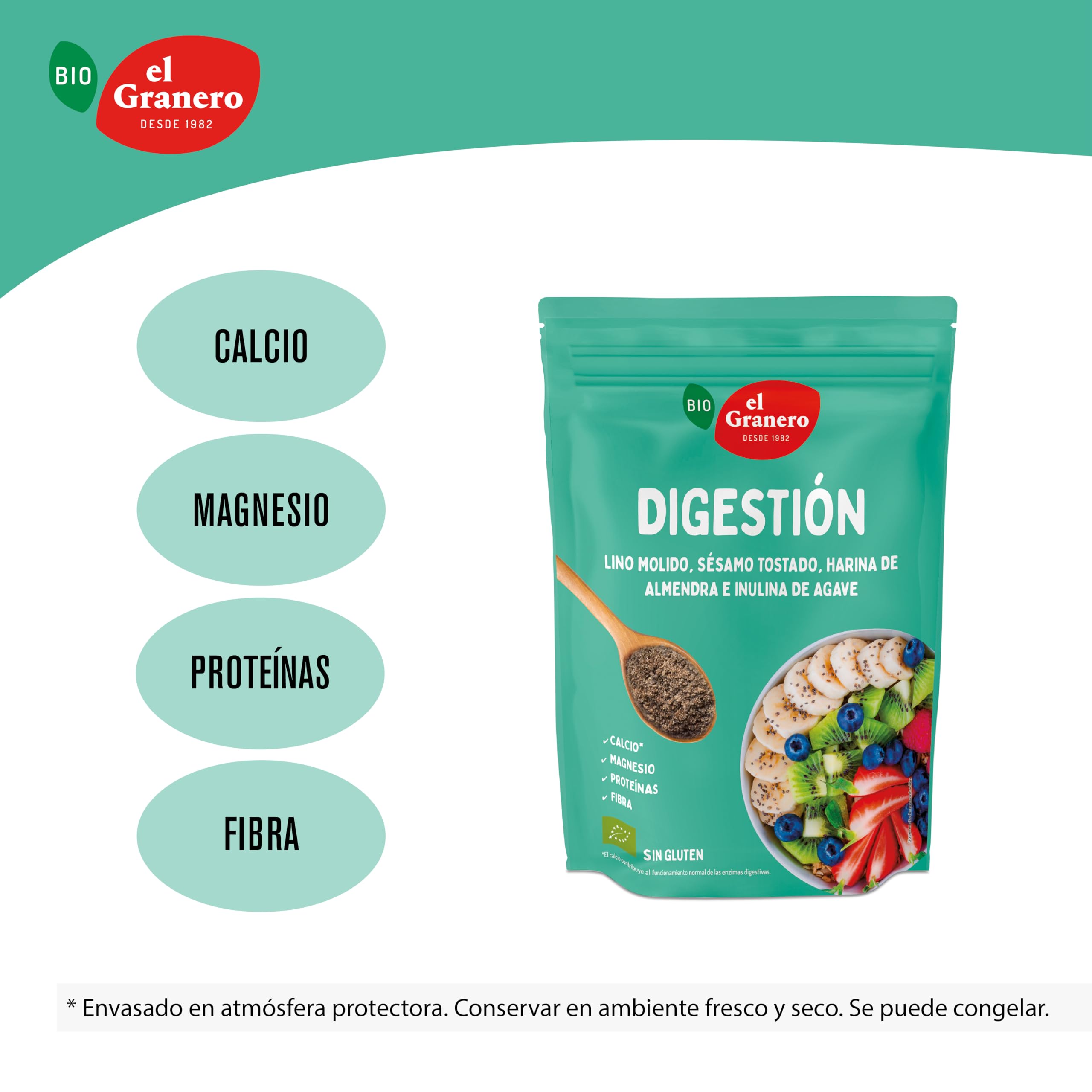 El Granero Integral - Semillas Orgánicas de Digestión - 200g - Ricas en Fibra y Nutrientes - Fuente Natural para una Digestión Saludable - Apto para Veganos