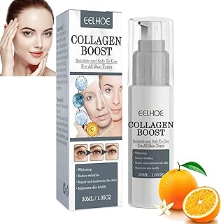 2023 New EELHOE Collagen Boost Anti Aging Serum,EELHOE Collagen Boost Cream for Face,Collagen Boost Anti-Wrinkle Cream for Fine Line,Collagen Booster Cream for Face Moisturizing & Skin Brightening (1pc)