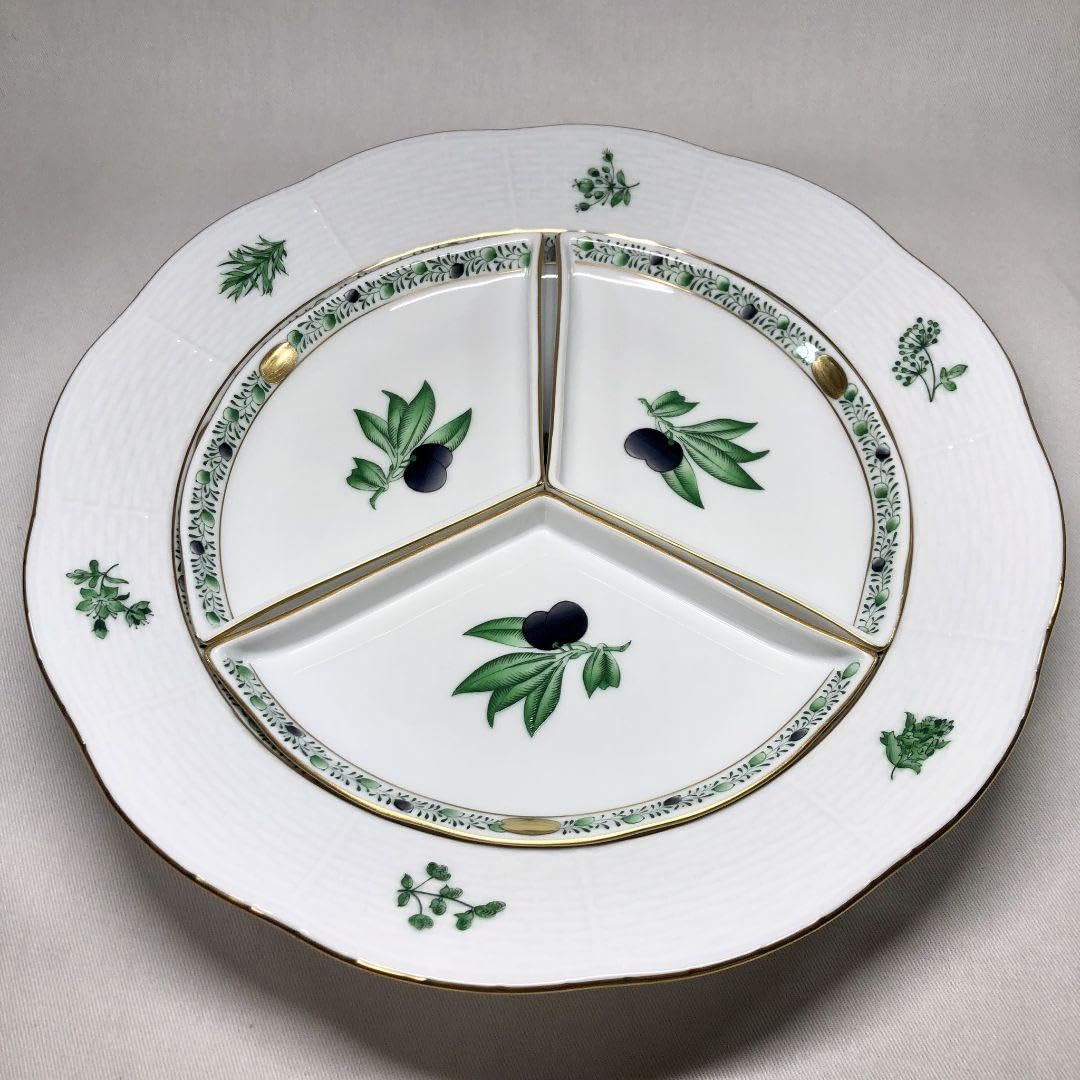 Amazon.co.jp: ヘレンド アピシウスのハーブ オードブル プレート  