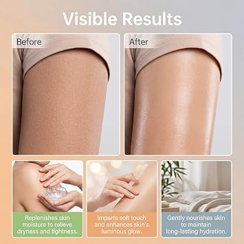 Body Care Oil, Deep Nourishment, Firm and Tightening Skin, Recover Skin Elasticity, Lasting Hydration, For Neck Chest Arms Thighs, 100Ml (4 pcs)