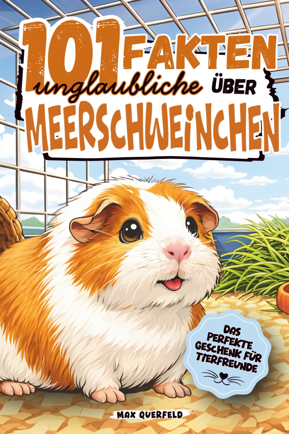 101 unglaubliche Fakten über Meerschweinchen – Lustiges Geschenkbuch für Tierfreunde, Kinder und Erwachsene: Tipps und Tricks zur Haltung, Fütterung und unnützes Wissen.