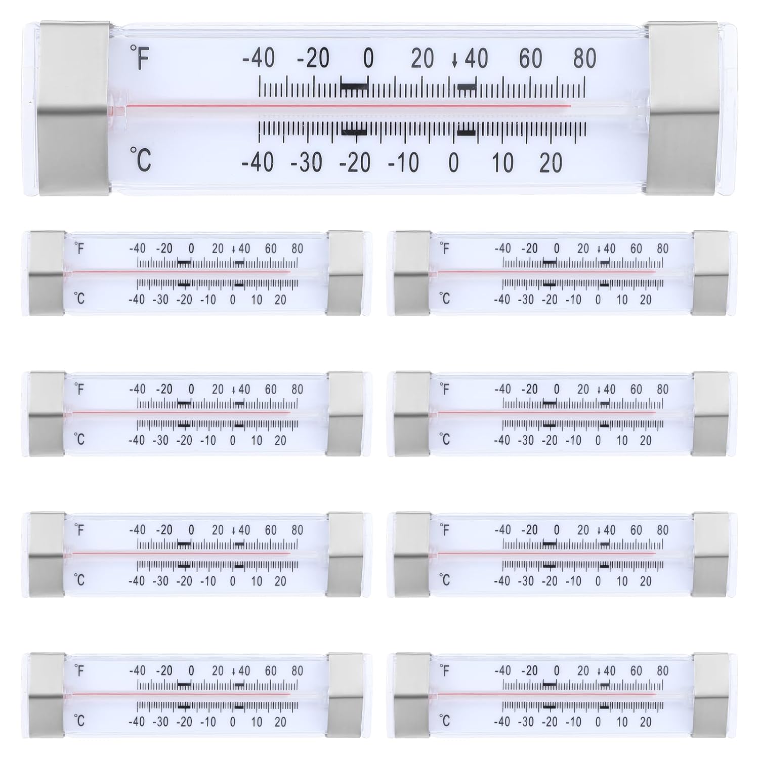 9 Pcs Freezer Kitchen Thermometer for Refrigerator, Fridge, Cooler – Home and Restaurant Decoration 9 Pcs Freezer Kitchen Thermometer for Refrigerator, Fridge, Cooler – Home and Restaurant Decoration