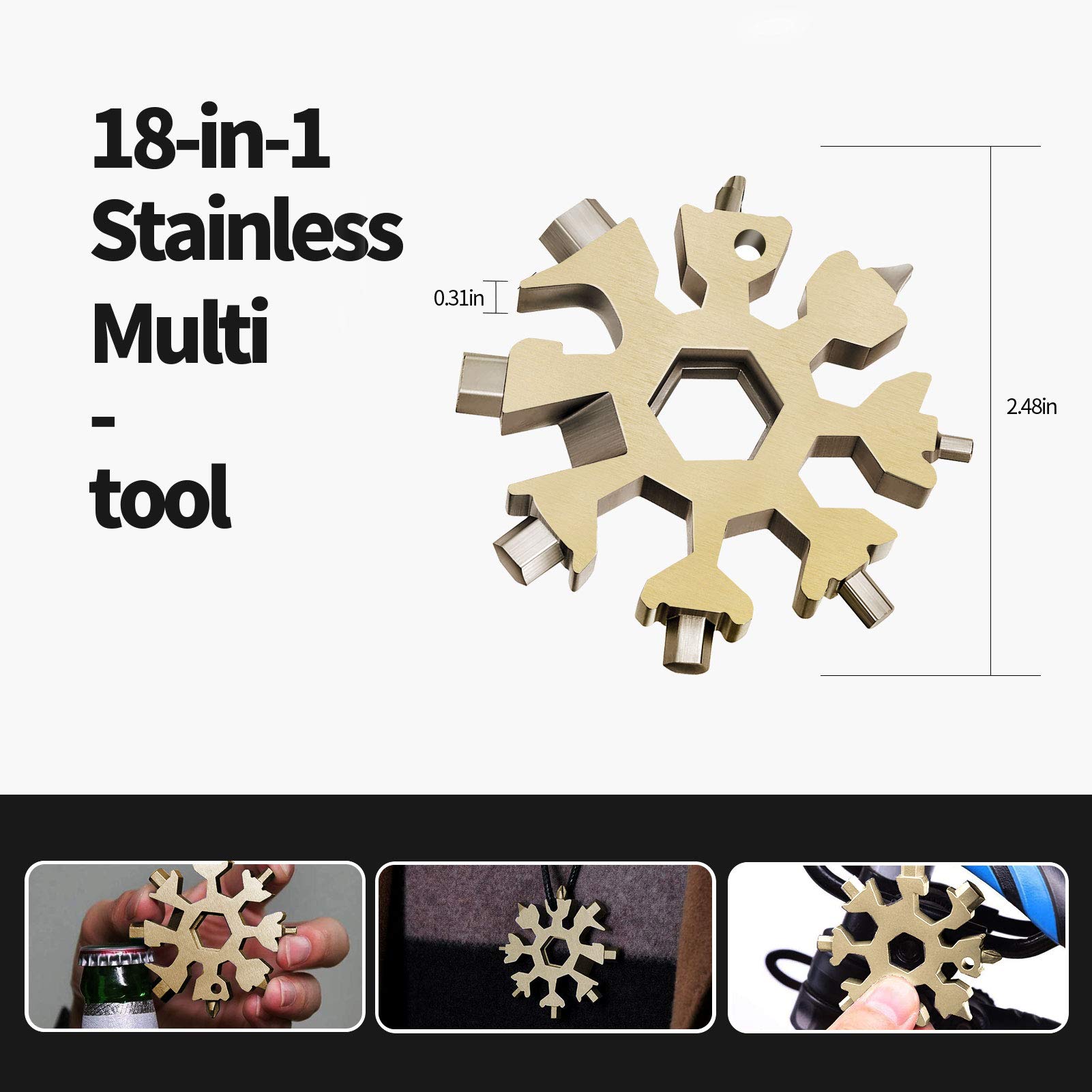 True Utility FishFace - Gadget Tascabile Multiutensile - 18 Utensile In - Foto 2