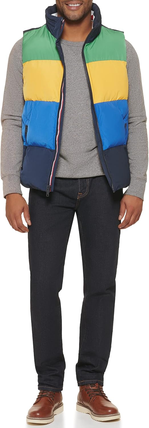 Tommy Hilfiger Men's Quilted Stand Collar Vest