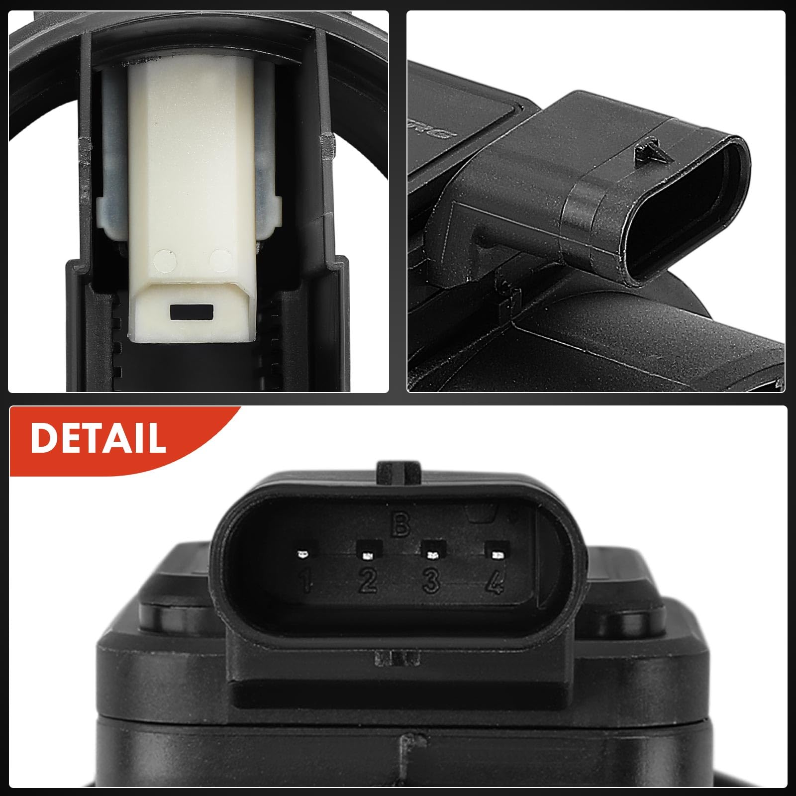 Frankberg Medidor de masa de aire 4-Polos Compatible con Clase C W204 C180-C250 Clase E W212 E200 E220 E250 Clase GLK X204 Sprinter 5-T Furgoneta B906 516 Replace# 6510900248