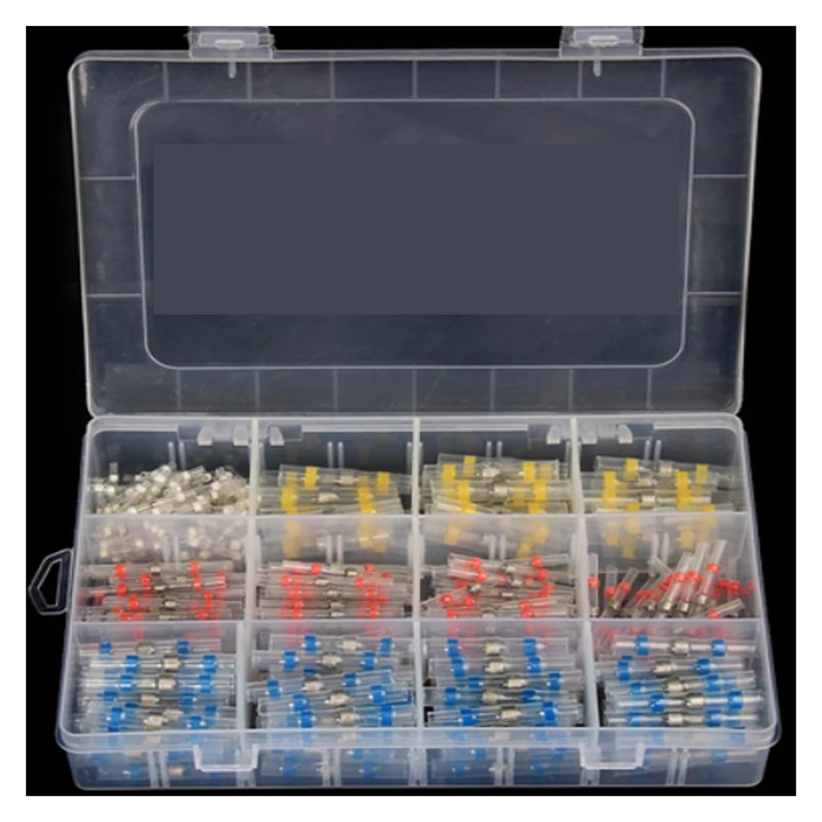 VWWJCCRO 300Pcs Boxed Solder Seal Wire Connectors 3:1 Heat Shrink Insulated Electrical Wire Terminals Butt Splice Connector