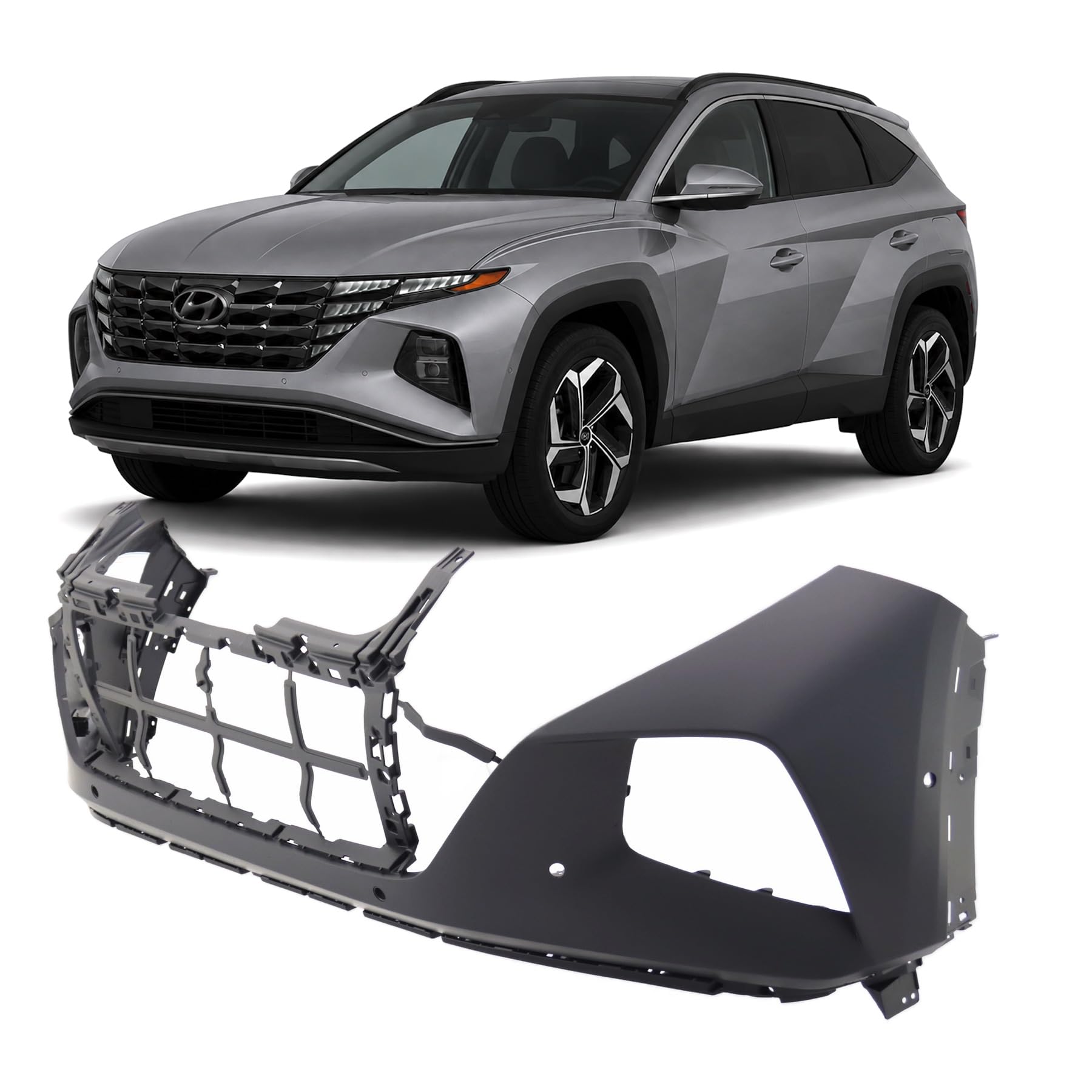 FitParts Compatible with Hyundai Tucson 2022–2023 Front Upper Bumper Cover