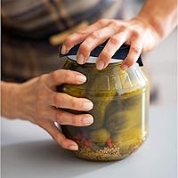 Vista 6 de JAR HEADS Juego de abridores de tarros de goma con almohadilla de agarre de 5 piezas - Agarres gruesos de 5 pulgadas para abrir tarros fabricados