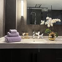 Vista 4 de Toallas de baño de gran tamaño extra grandes de 40 x 80 pulgadas para adultos, toallas de ducha de microfibra súper suaves y de secado rápido