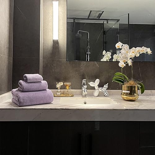 Miniatura 3 de Toallas de baño extragrandes de 40x80 pulgadas para adultos, toallas de baño súper suaves de secado rápido y altamente absorbentes de microfibra