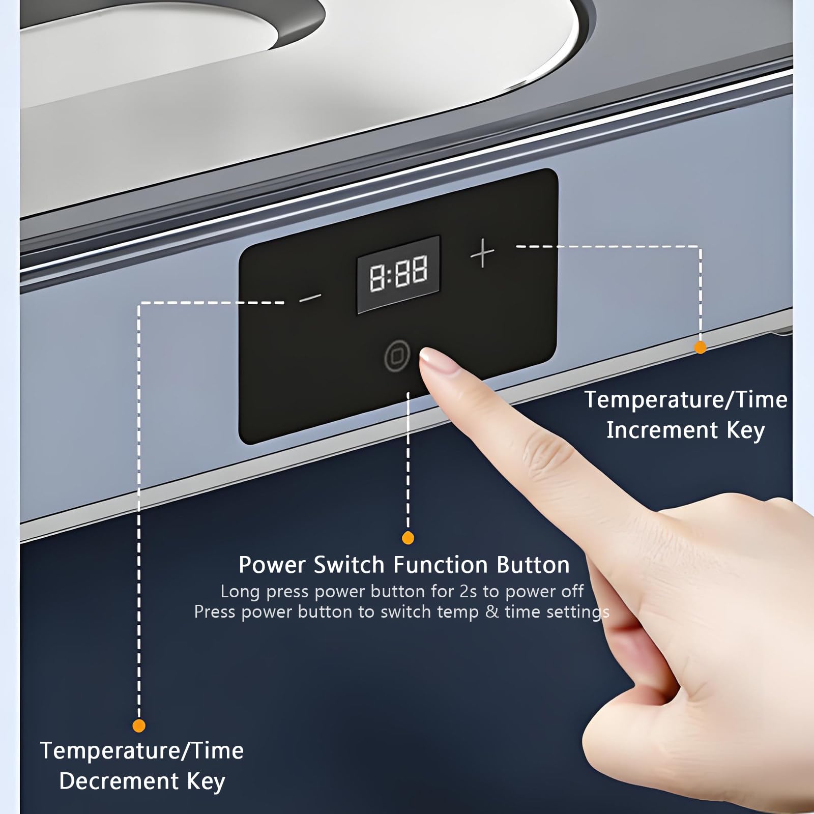 Caja De Fermentación Eléctrica for Masa Madre De 40l Caja De Fermentación De Pan De Gran Capacidad Con Temperatura Y Temporizador Ajustables Fermentador Digital for Panadería Casera