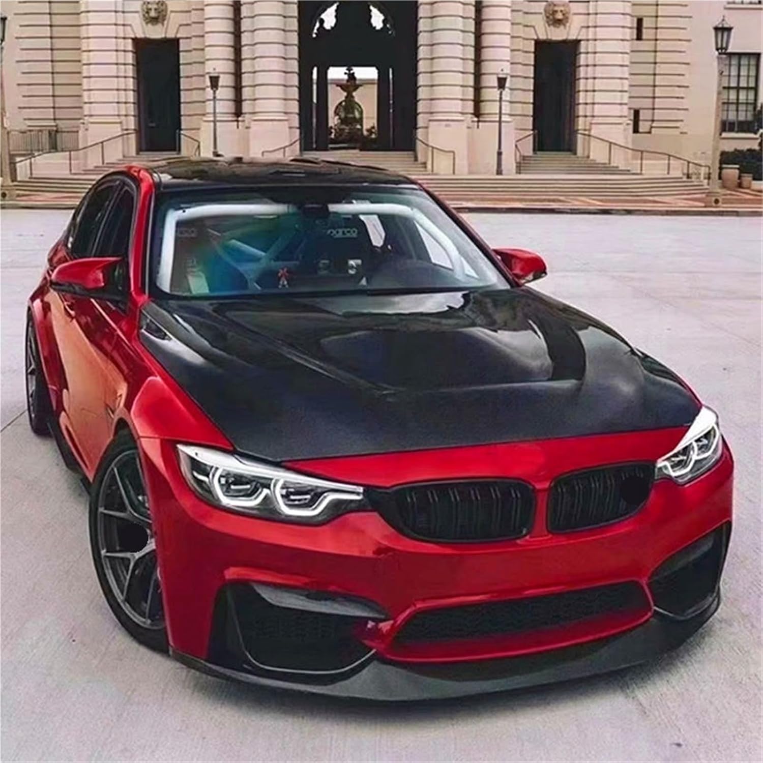 GTS Style Carbon Fiber Engine Hood Bonnet Compatible for BMW M2 M3 M4 F82 F83 F80 CS，Professional Car Tuning and Upgrade