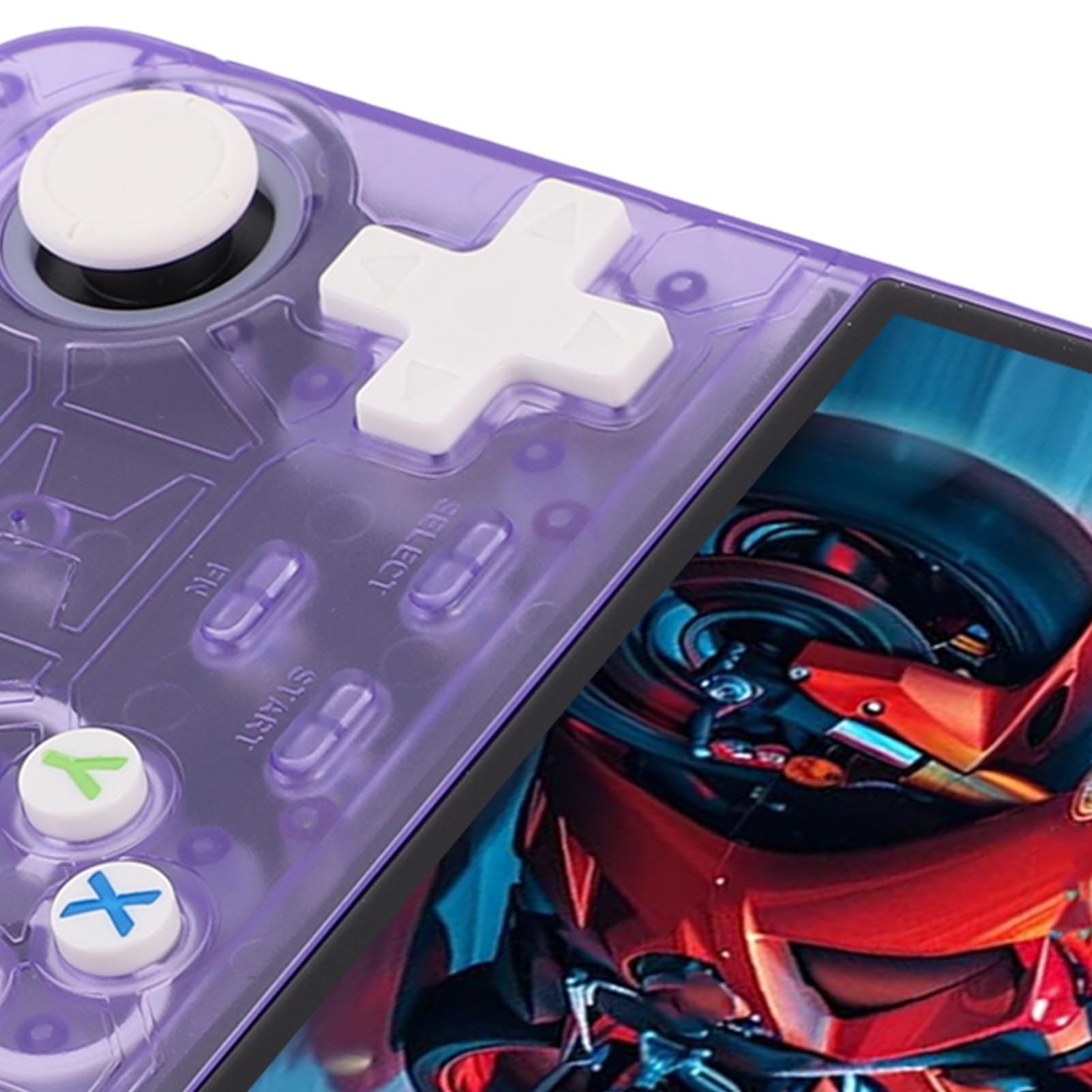 Console de Jeu Vidéo Portable avec écran de 4 Pouces, Double Joystick, Console de Jeu Rétro pour Système, de Multijoueur Portable (128G)
