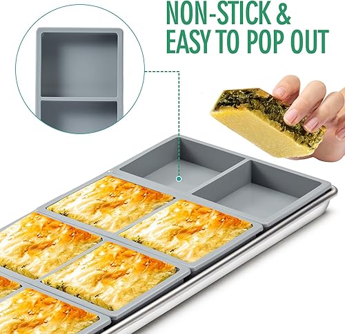 Miniatura 6 de Divisores de bandeja de silicona para cosecha, bandejas medianas para secadora de congelación correcta, moldes de silicona para alimentos para