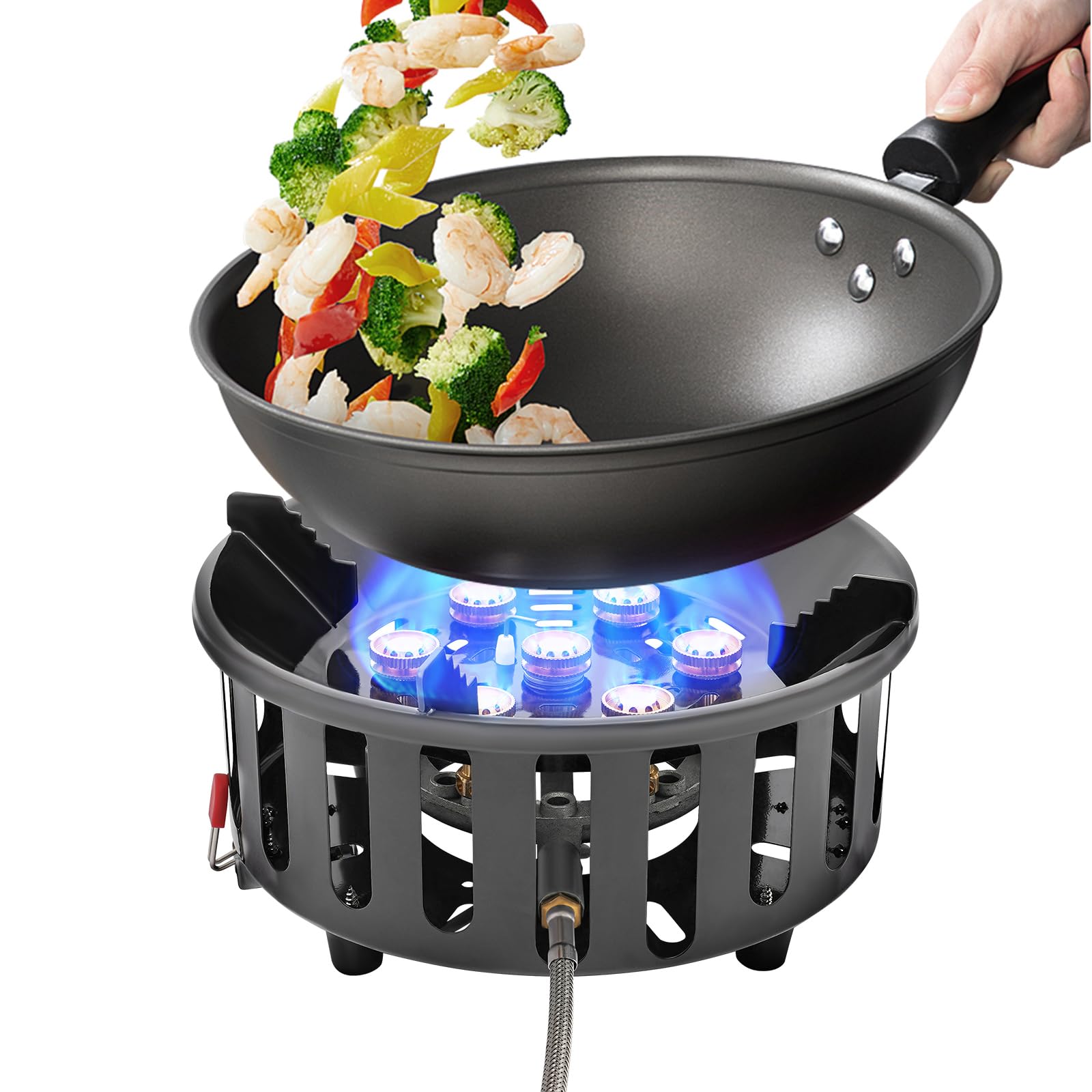Hornillo de cocina portátil de gas para camping, estufa de gas, 21000 W