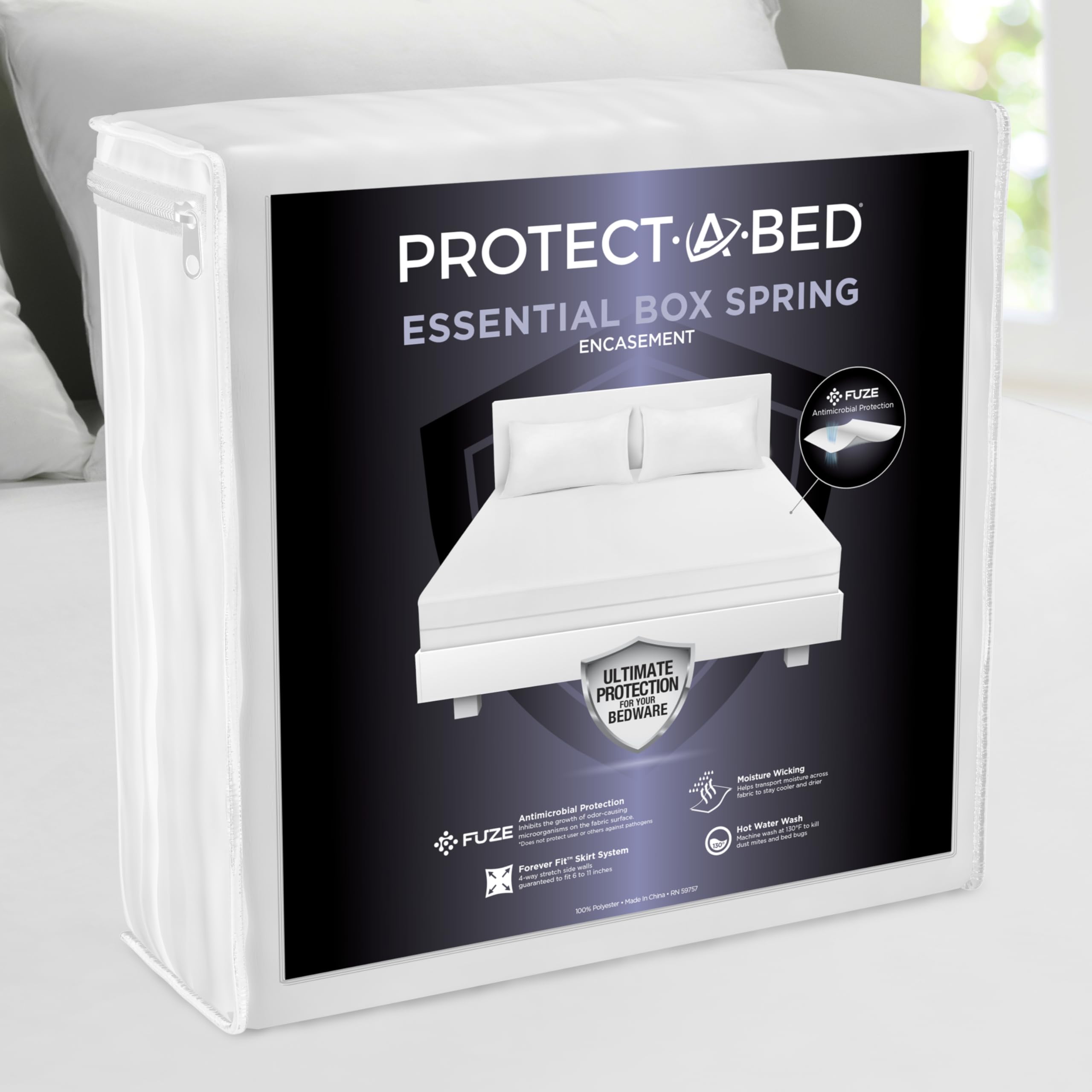 Protect-A-Bed Waterproof Boxspring Encasement, Queen | Waterproof boxspring encasement protects against moisture, dust mites, and everyday wear for 6\"-11\" boxsprings-image-35