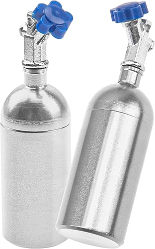 Miniatura 2 de Paquete de 2 accesorios de decoración de botellas de nitrógeno a escala RC compatibles con Traxxas TRX4 Axial SCX10 RC4WD D90 Tamiya CC01 90046