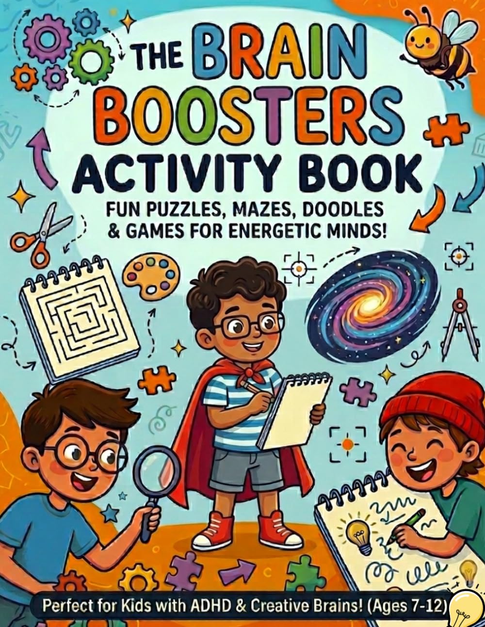 The Brain Boosters: ADHD Word Search For Kids | ADHD Workbook | ADHD Focus Words