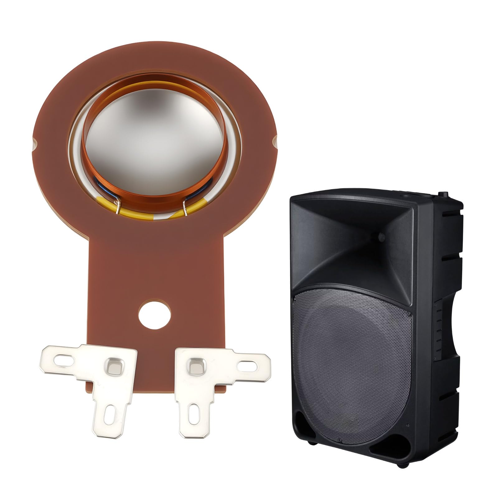 ECSiNG 2 Pezzi Diaframma Per Altoparlante Da 8 Ohm Compatibile Con THUMP 15A 12A Compatibile Con SRM450 V3