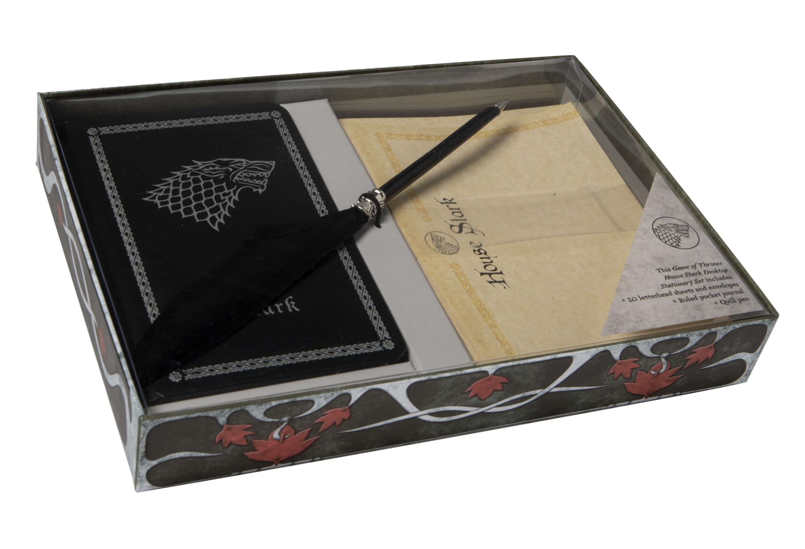 Game of Thrones House Stark coffret cadeau papeterie pour fan